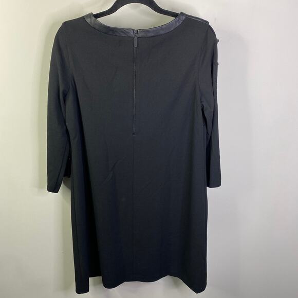 Christin Michaels black dress w/open sleeve accent - Picture 6 of 9